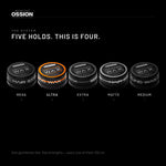 Five Ossion hold levels compared, Ultra Hold highlighted