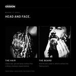 Ossion 2-in-1 Shampoo used on the hair and on the beard