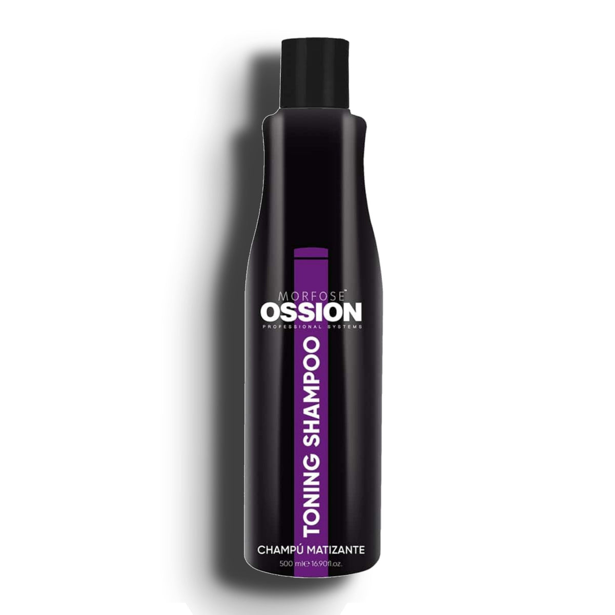Ossion Toning Shampoo bottle, 500 ml, on a white background