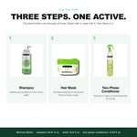 Morfose Biotin routine: shampoo, hair mask, two-phase conditioner
