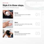 How to apply Morfose Briyantin: scoop, warm, smooth