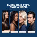 Morfose Collagen hair mask on straight, curly, bleached and men's hair