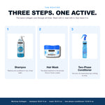 Morfose Collagen routine: shampoo, hair mask, two-phase conditioner