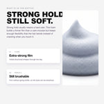 Morfose Styling Hair Mousse: extra-strong film and still brushable
