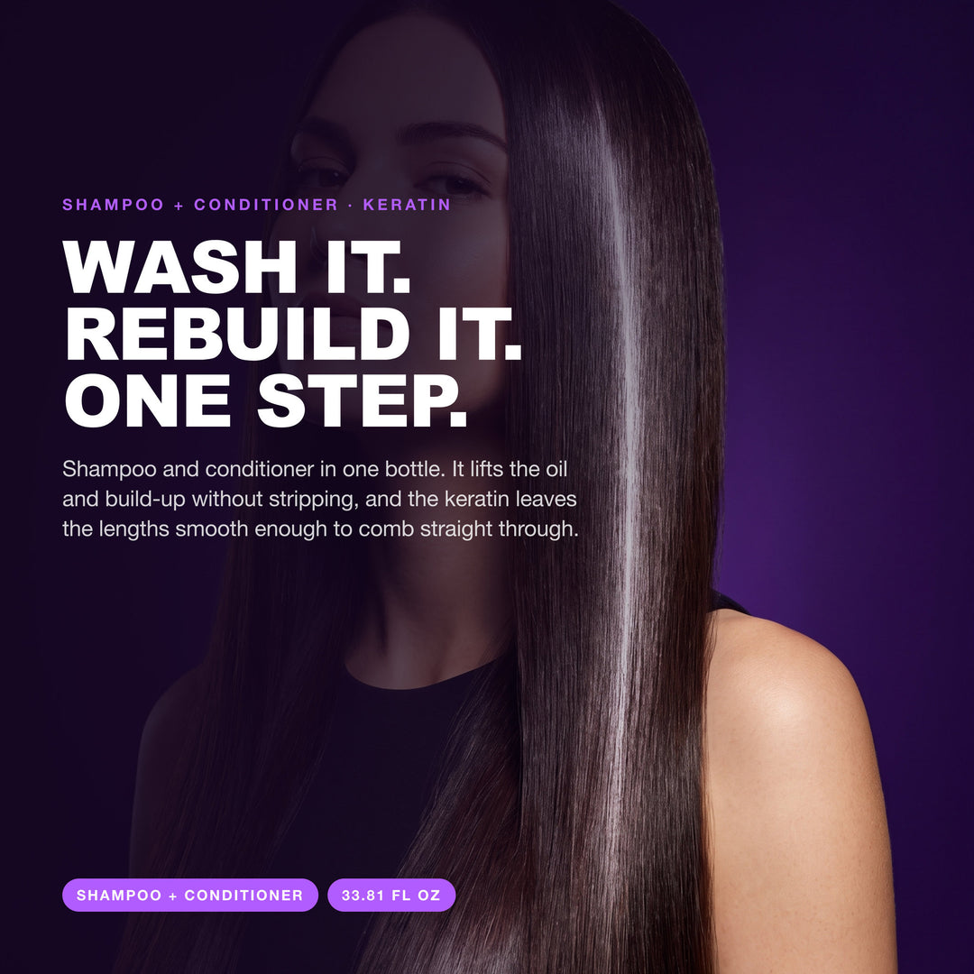 Morfose Bubbless Shampoo Keratin overview