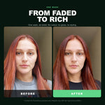 Morfose Professional Quinoa Protein Shampoo before and after: hair before styling and the finished look