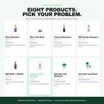 Morfose targeted range: silver, charcoal, keratin, biotin, quinoa and scalp care