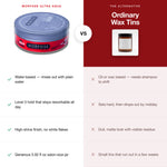 Morfose Gel Wax Aqua Ultra (Red) compared with ordinary hair styling products