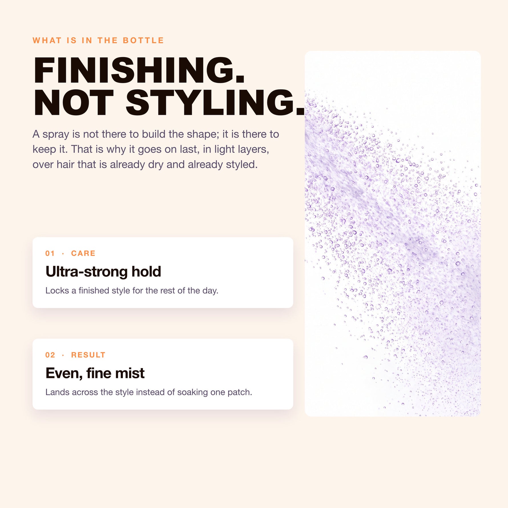Morfose Styling Hair Spray: ultra-strong hold and even, fine mist
