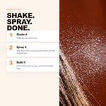 How to use Morfose Styling Hair Spray: shake, spray, build