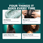 Morfose Quinoa and Hemp Scalp Detox Mask benefits: Lifts Build-Up, Massage It In