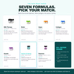 Morfose hair mask range, seven formulas, Quinoa & Hemp highlighted