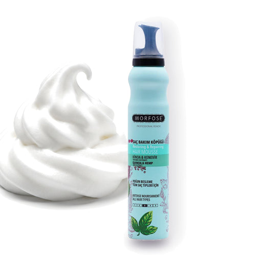 Morfose Quinoa and Hemp Hair Mousse, 6.76 fl oz