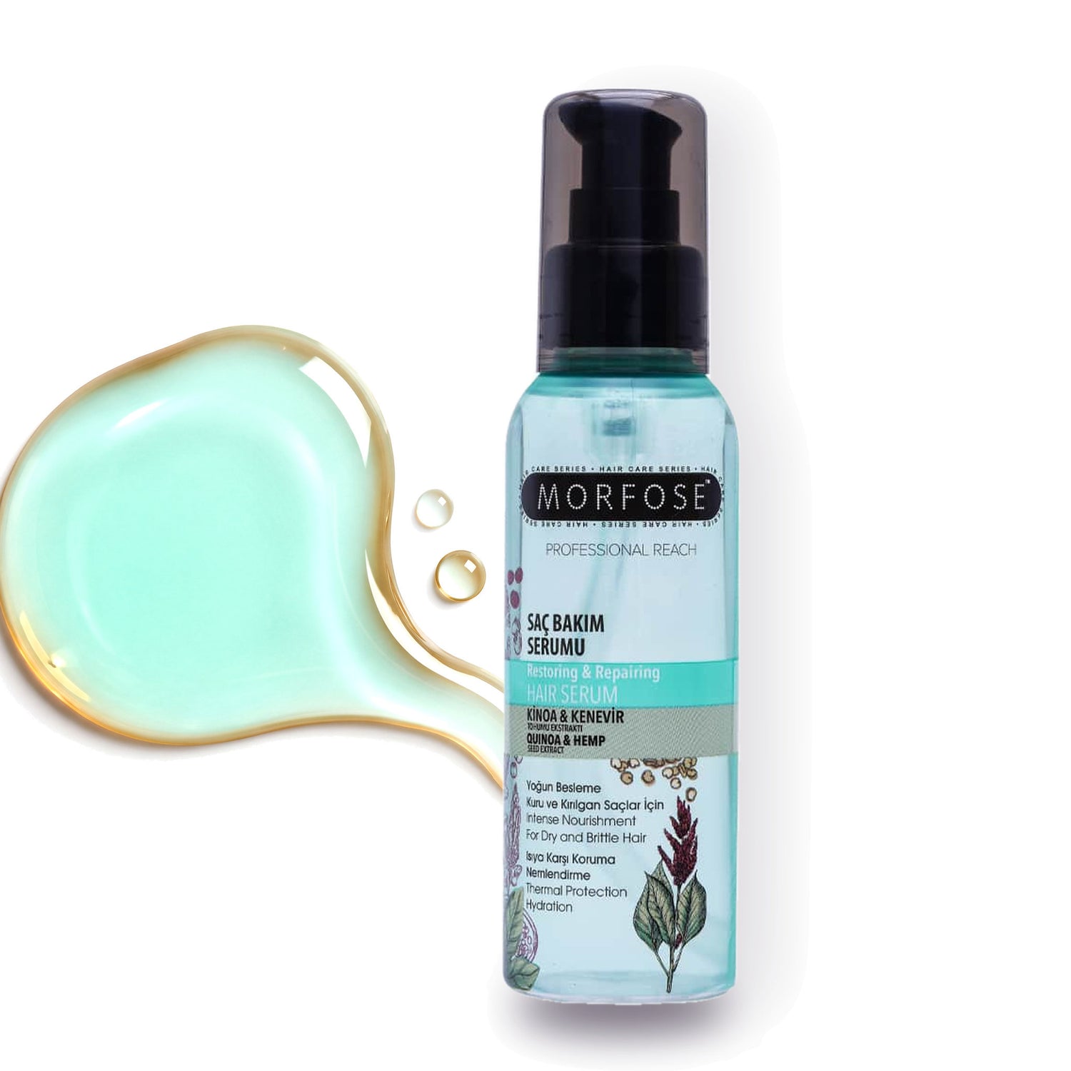 Morfose Quinoa and Hemp Hair Serum, 3.38 fl oz