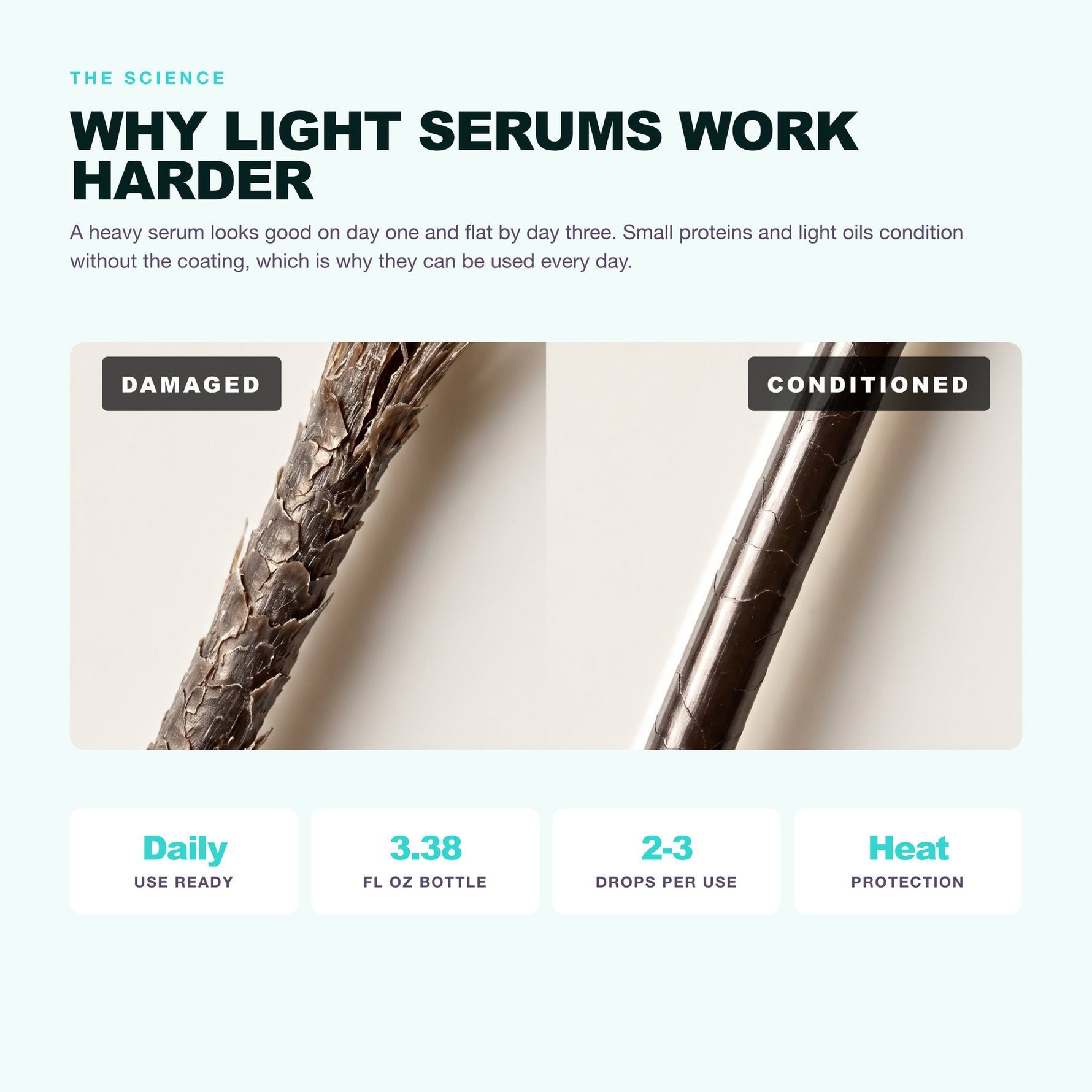 Morfose Quinoa and Hemp Hair Serum: why light serums work harder