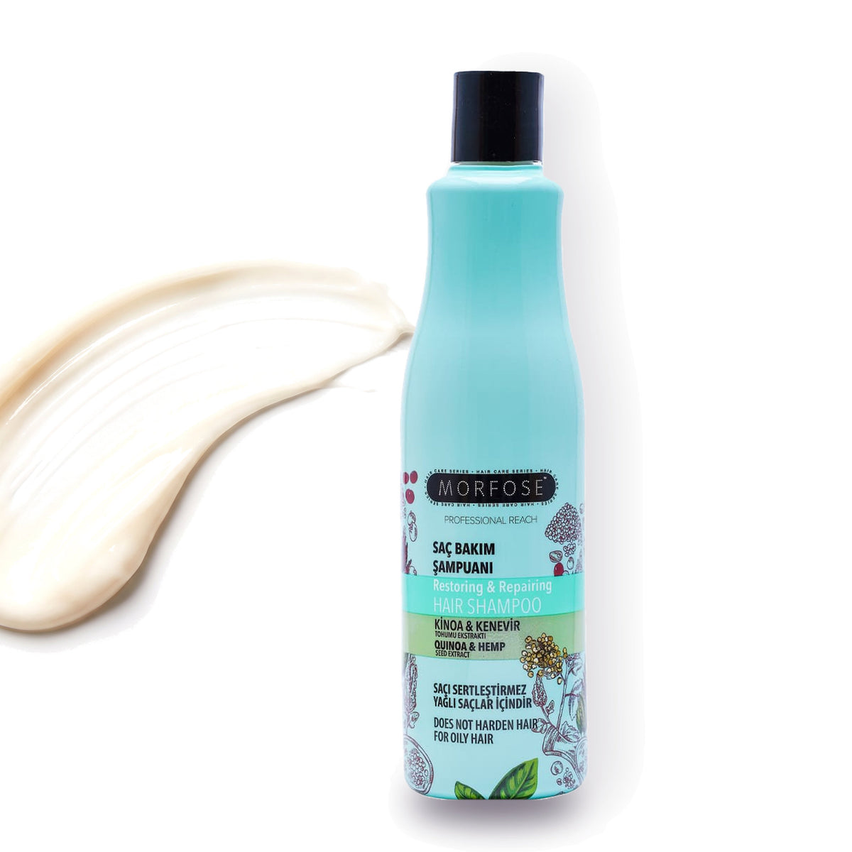 Morfose Quinoa and Hemp shampoo and conditioner in one, 16.9 fl oz