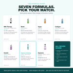 Morfose shampoo range, seven formulas, Quinoa and Hemp highlighted