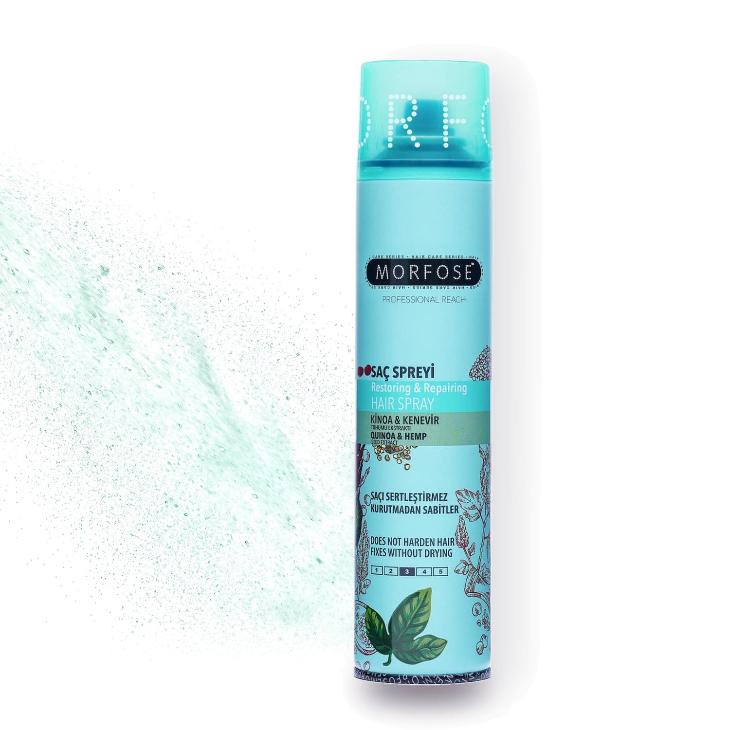 Morfose Quinoa and Hemp Hair Spray, 8.45 fl oz