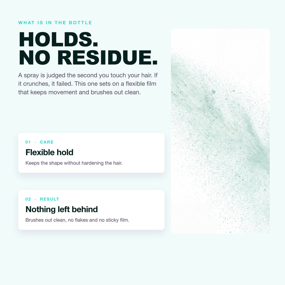 Morfose Quinoa and Hemp Hair Spray: flexible hold and nothing left behind