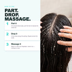 How to use Morfose Professional Anti-Hair Loss Serum: part, drop, massage