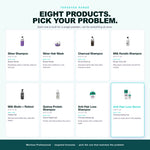 Morfose targeted range: silver, charcoal, keratin, biotin, quinoa and scalp care