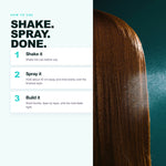 How to use Morfose Styling Sea Salt Spray: shake, spray, build
