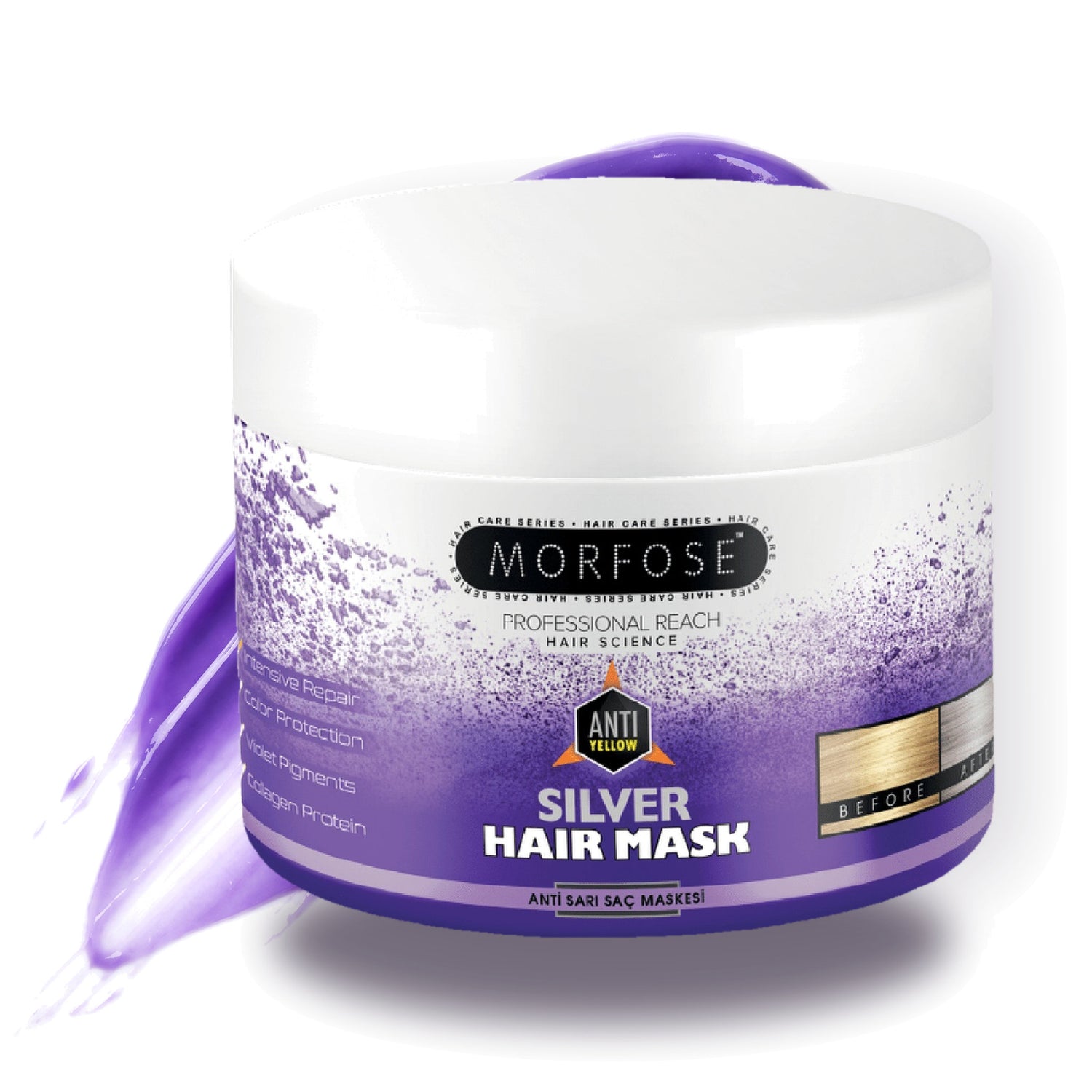 Morfose Professional Silver Hair Mask, 16.9 fl oz