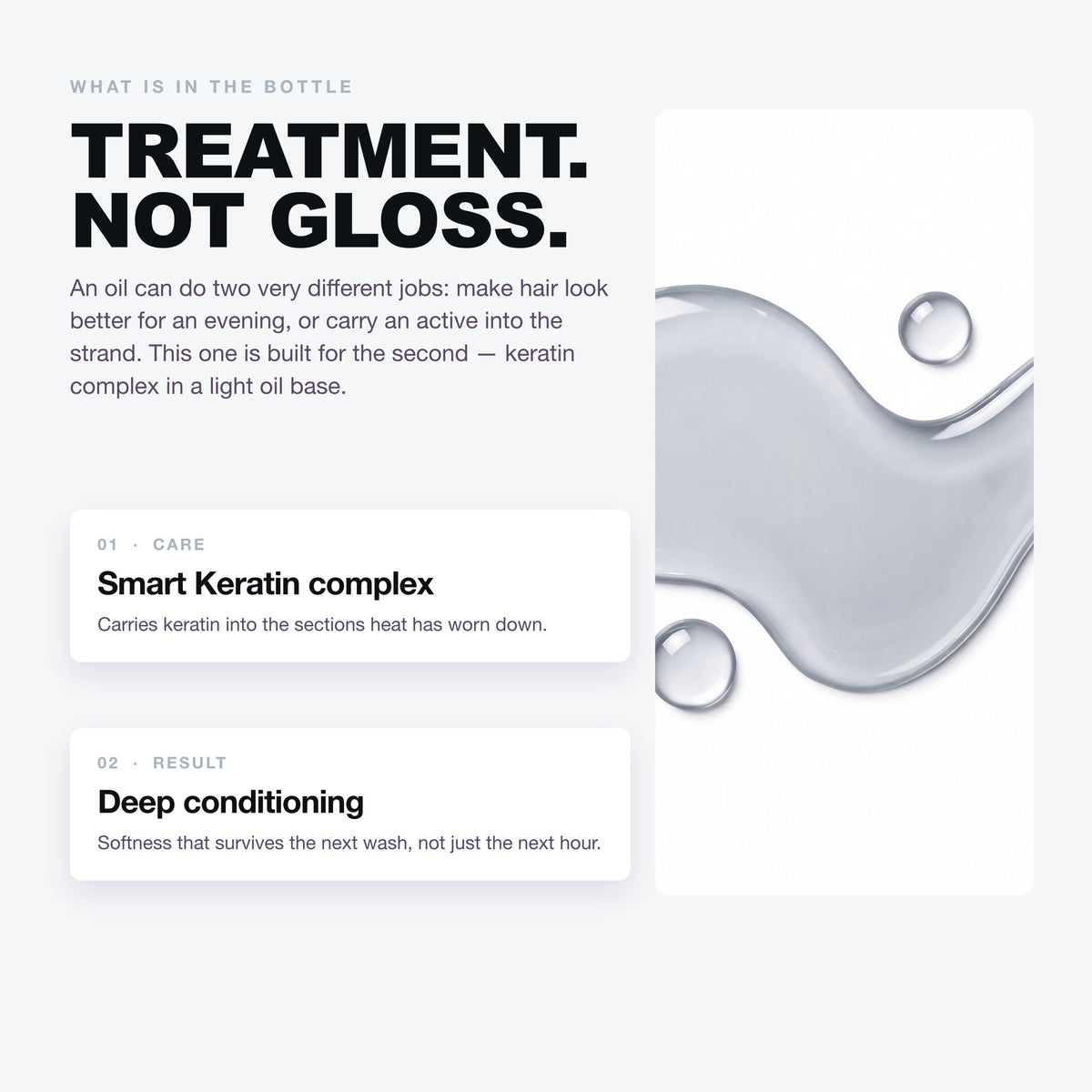 Morfose Oils and Serums Keratin Hair Oil: smart Keratin complex and deep conditioning