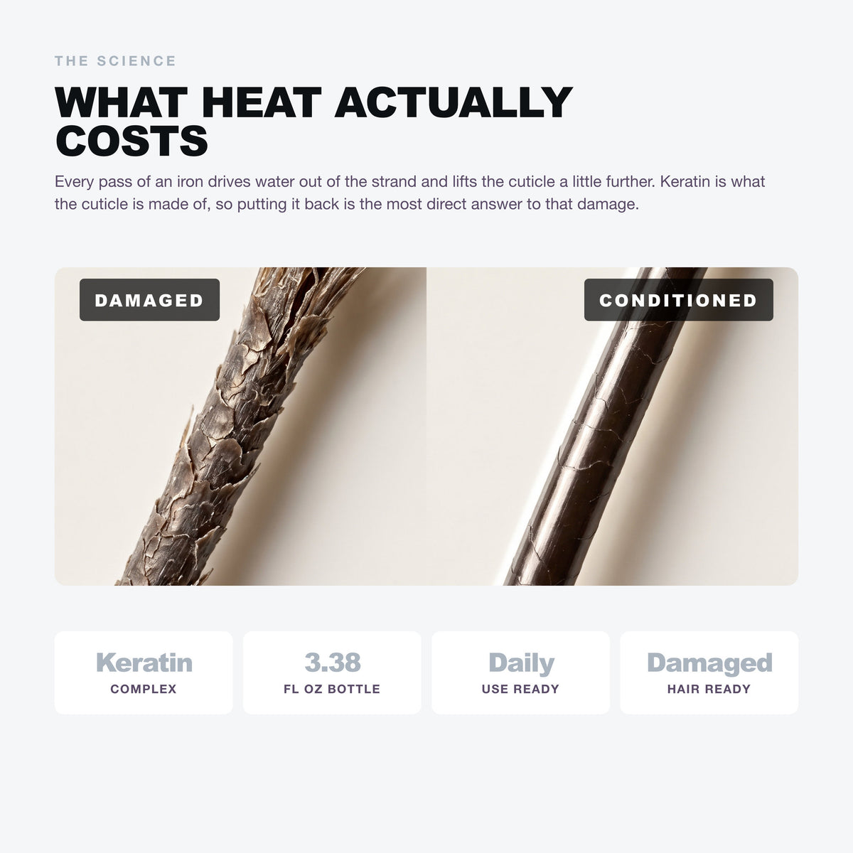 Morfose Oils and Serums Keratin Hair Oil: what heat actually costs