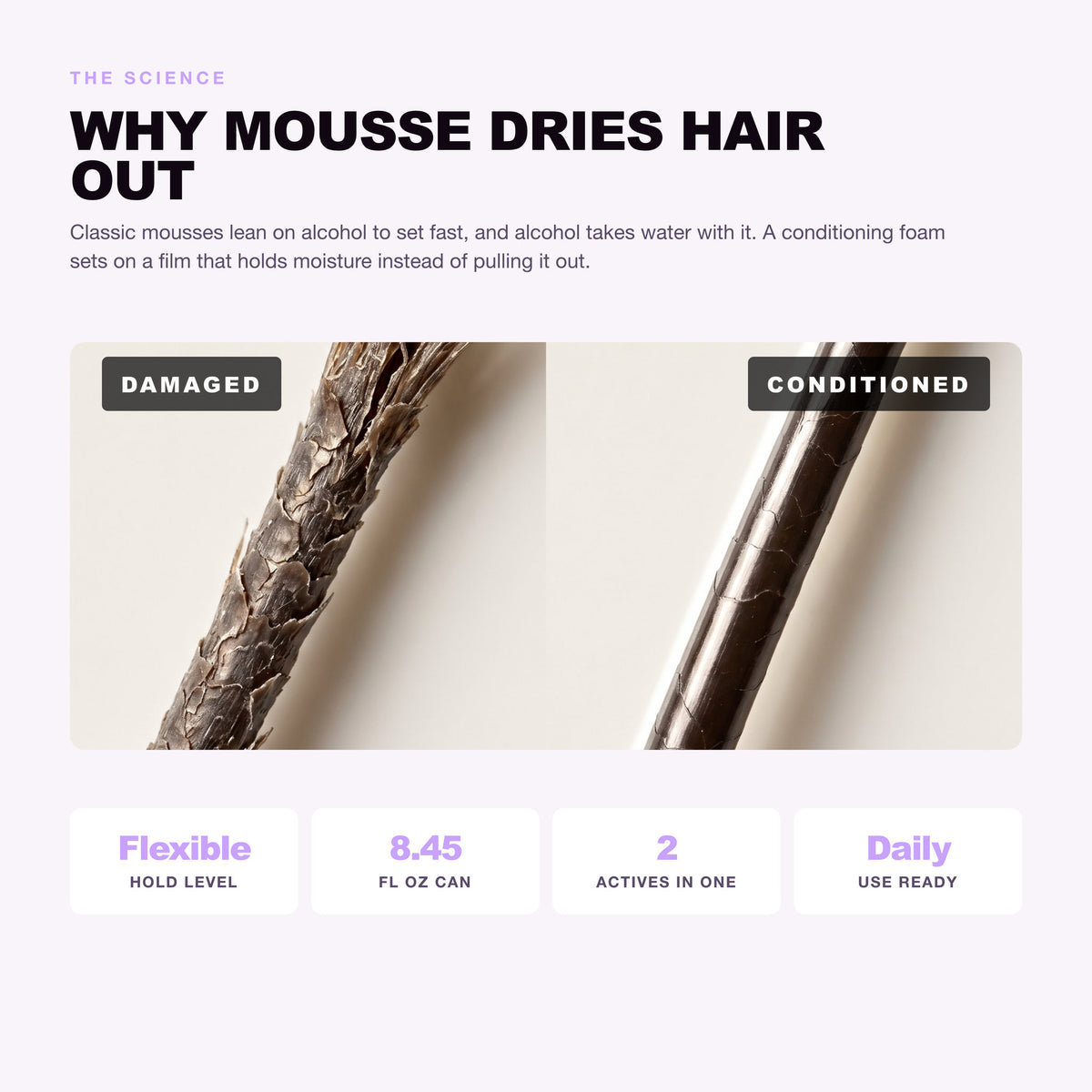 Morfose Supreme Hair Mousse: why mousse dries hair out