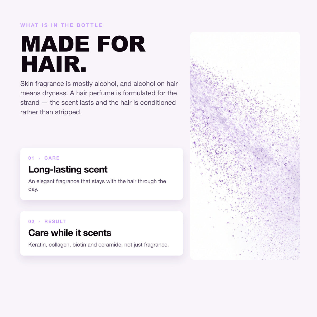 Morfose Supreme Hair Perfume: long-lasting scent and care while it scents