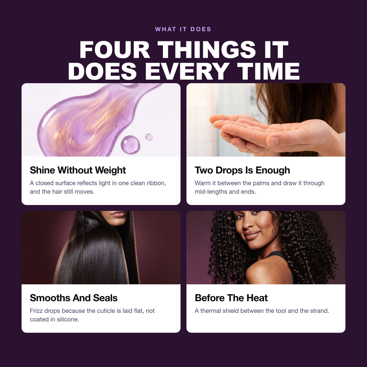 Morfose Supreme Hair Serum benefits: Shine Without Weight, Two Drops Is Enough, Smooths And Seals