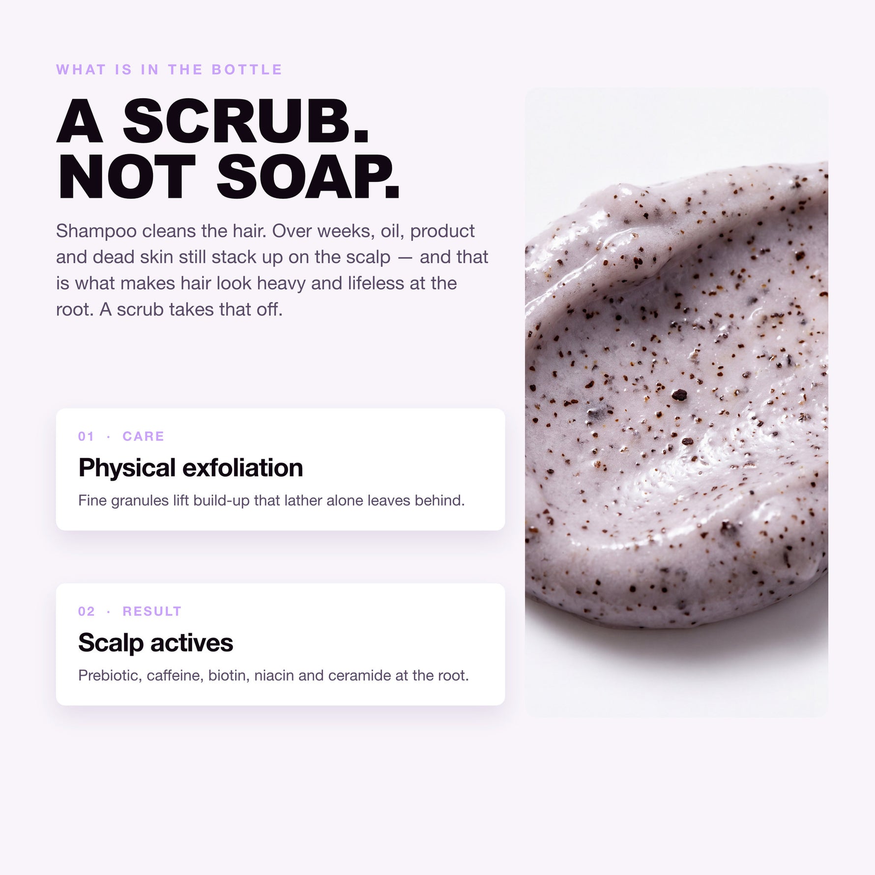Morfose Supreme Scalp Detox Mask: physical exfoliation and scalp actives