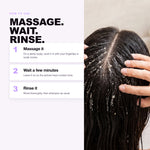 How to use Morfose Supreme Scalp Detox Mask: massage, wait, rinse