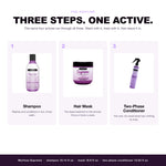 Morfose Supreme routine: shampoo, hair mask, two-phase conditioner