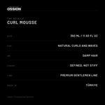 Ossion Curl Mousse: size, hair type, how to use it and origin