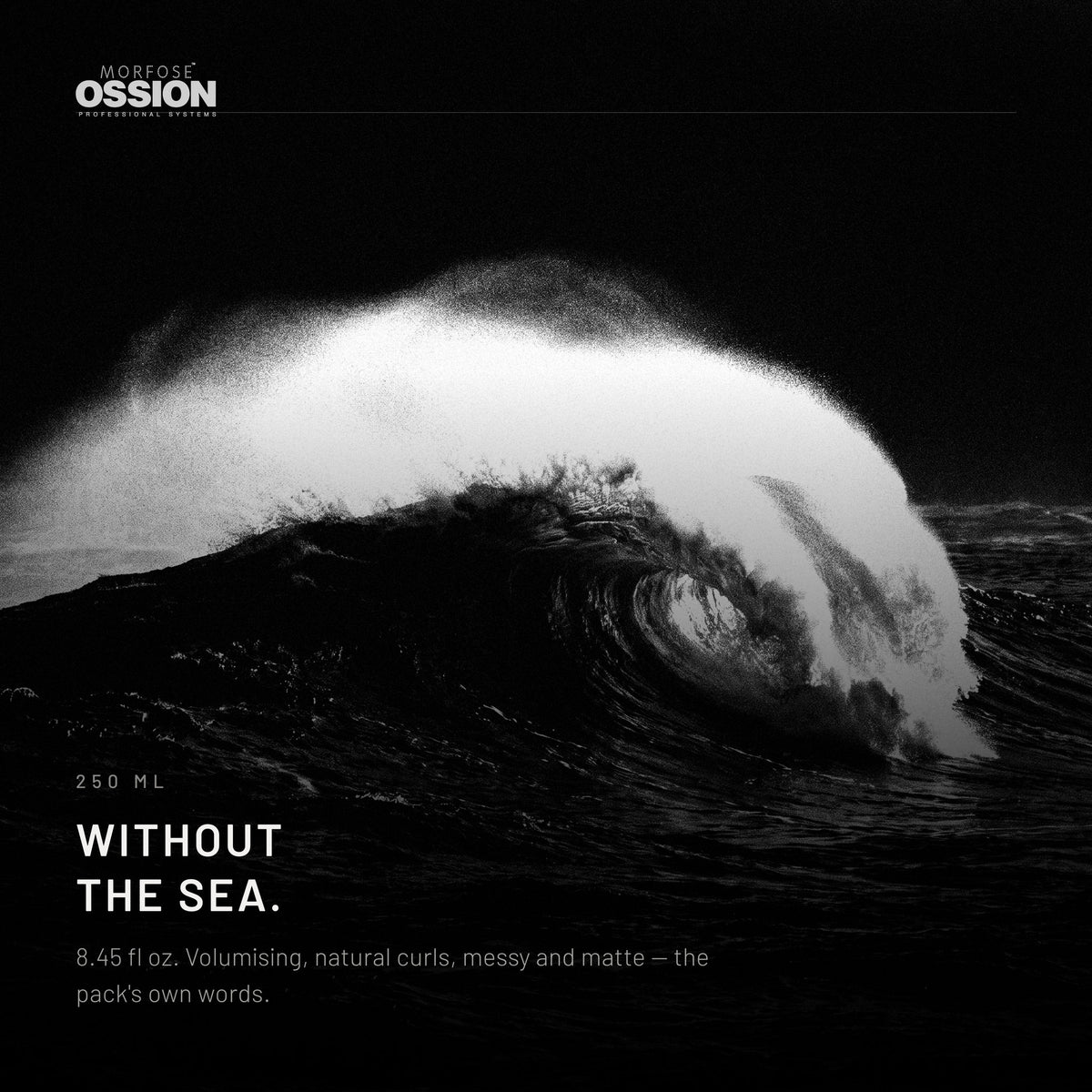 An ocean wave breaking, the look this spray is named after