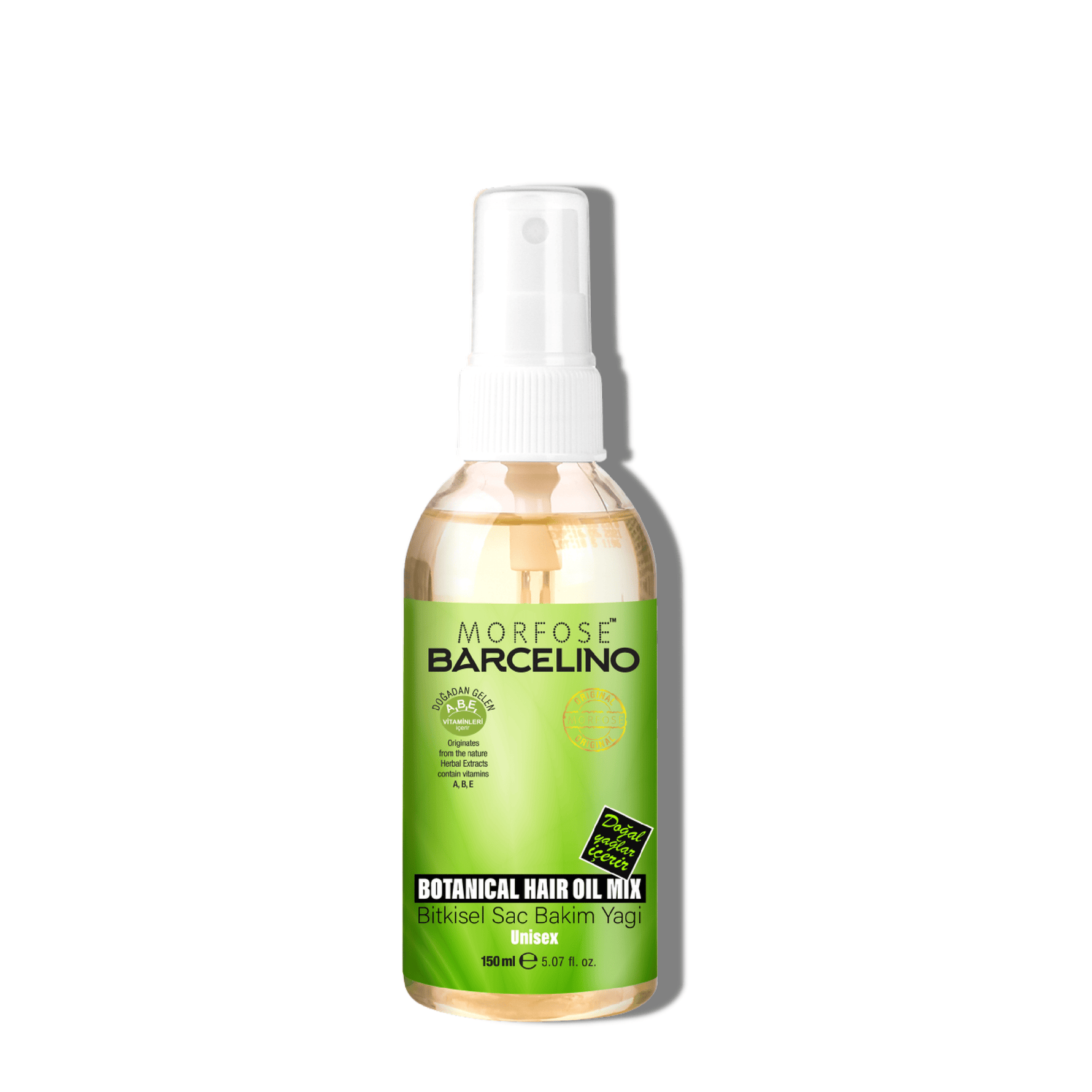 Morfose Barcelino Hair Oil, 12 different Oils, Promotes Thick, Long and Healthy Hair, Lightweight, Non-greasy Formula, Unisex, 5.07 Fl Oz - themorfose