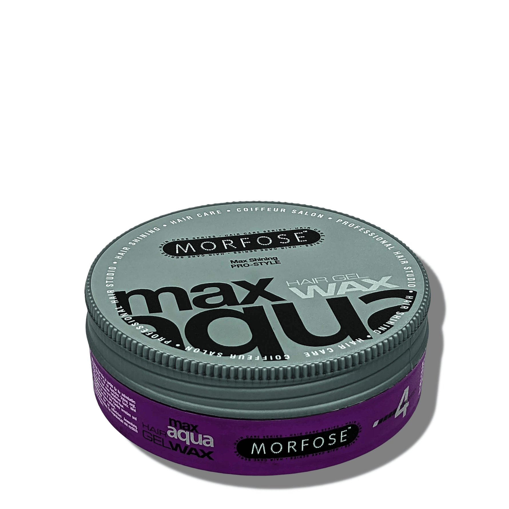 Morfose Aqua Hair Gel Wax with Extra Strong Hold Max Shining, Manage Flyaways, Braids, and Curls, Professional Hair Styling for Women and Men, 5.92 fl. oz. - themorfose