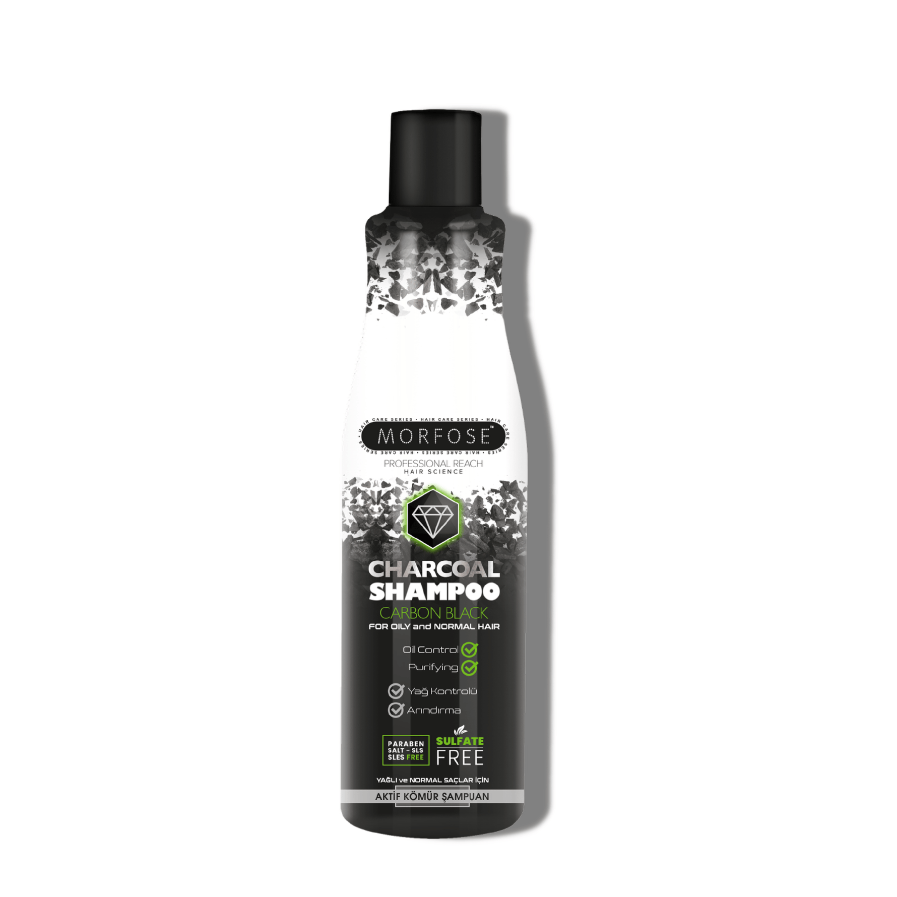 Morfose Professional Activated Carbon Hair Shampoo, Repairs and Protects, Fuller, Healthier, Softer Look, Eliminates Dryness, Damage, Removes Excess Oil on Hair and Scalp, 33.81 Fl oz… - themorfose