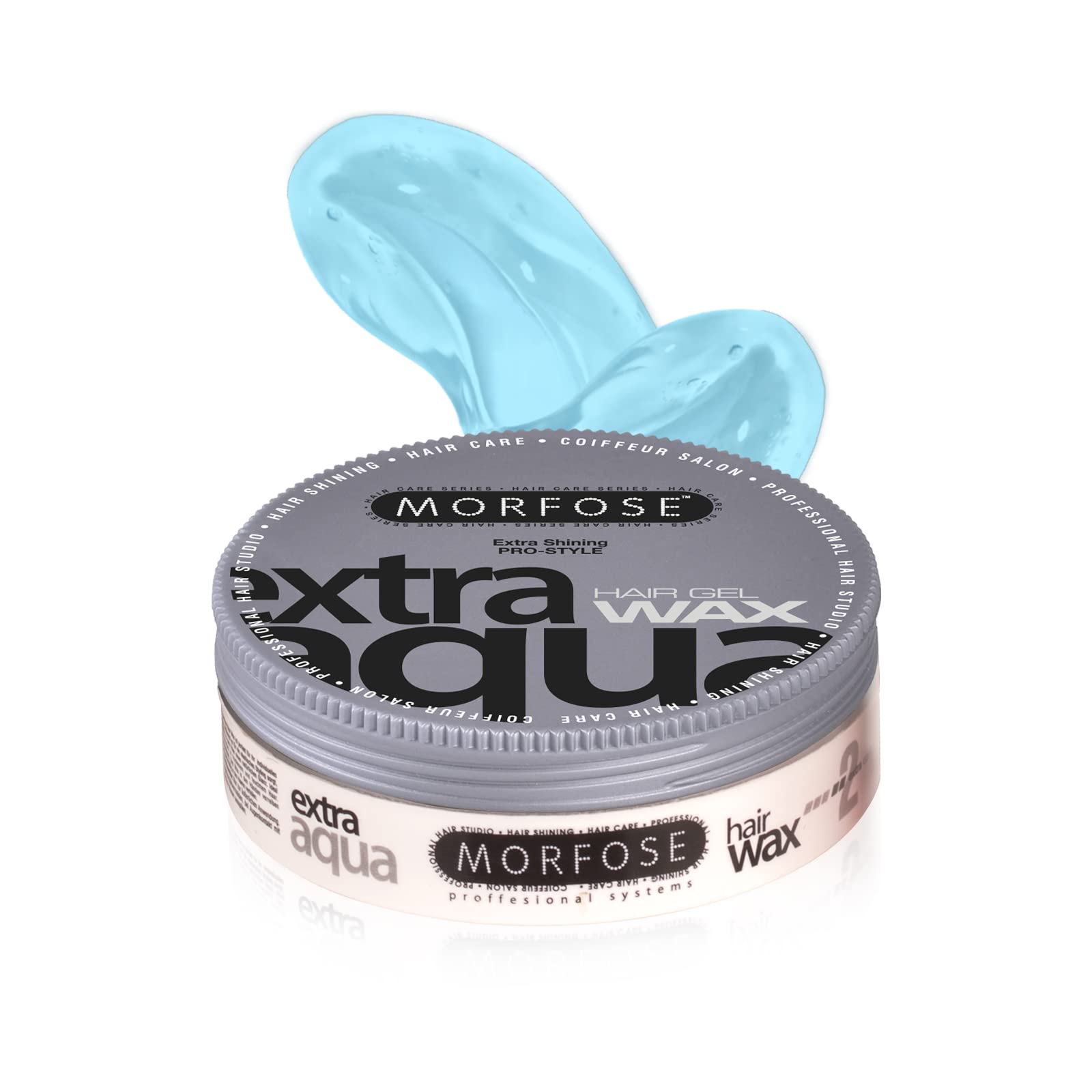 Morfose Professional Ultra Aqua Hair Wax with Extra Shining, All Day Long, Hair Wax for Women and Men, Edge Wax, Gel Wax, Manage Flyaways, and Curls, Barra de Cera para el Cabello, 5.92 fl. oz. - themorfose