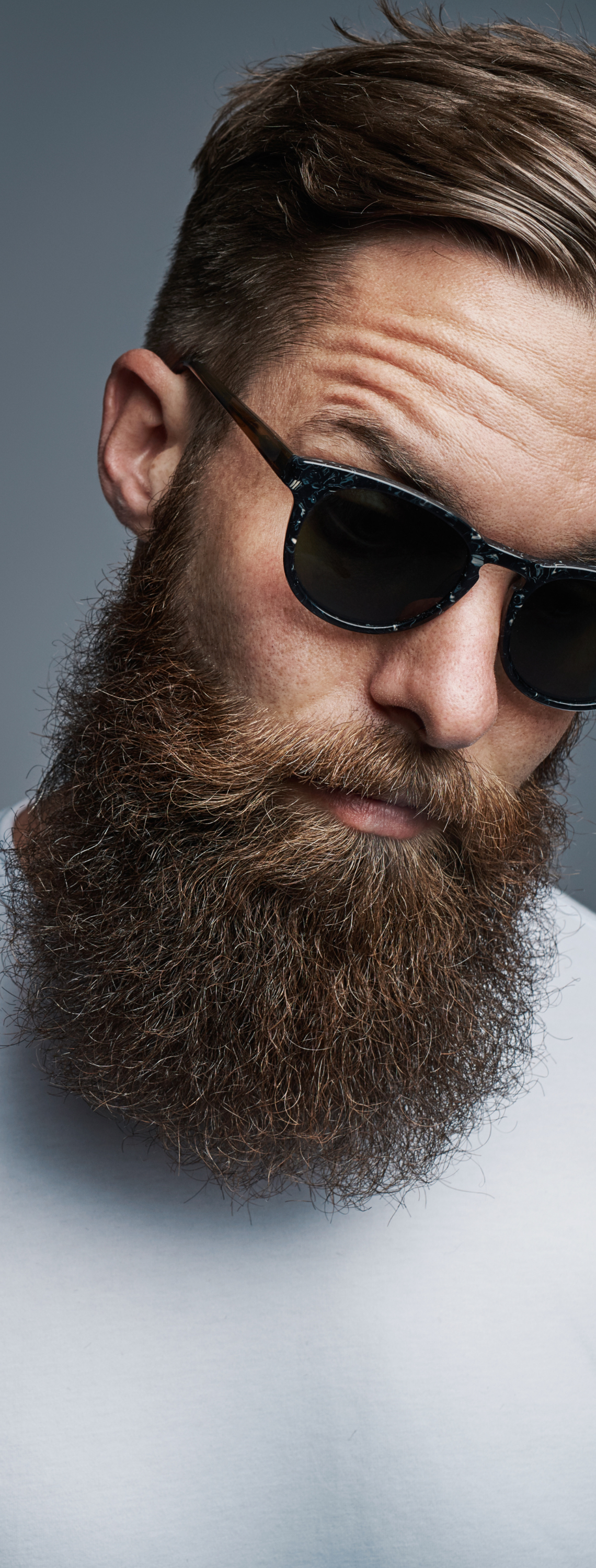 Man with a soft, well-groomed beard
